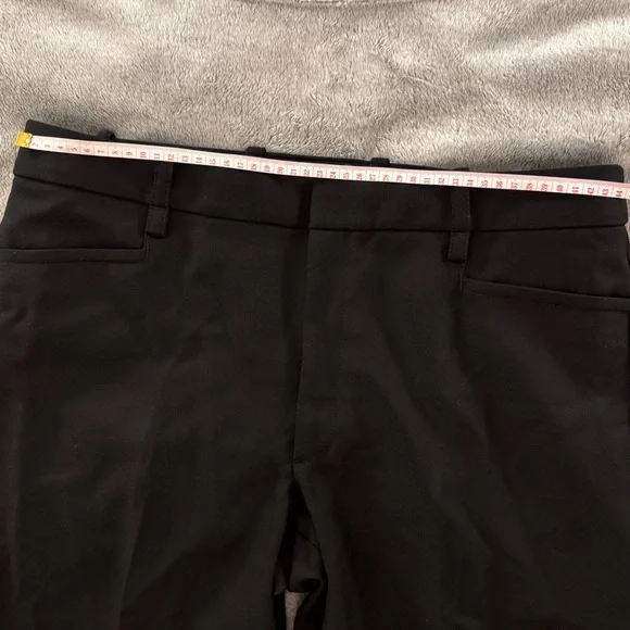 Banana Republic 100% Italian Wool Classic Black Straight Leg Dress Pants-Size 12 - Picture 10 of 14